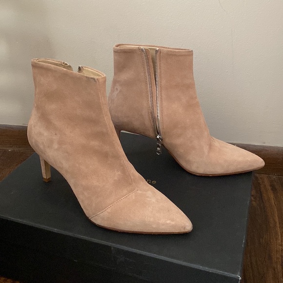 Beautiful Suede Nude Booties Rag and Bone - Picture 4 of 5
